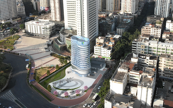 酷炫！深圳LETOU乐投17层圆形塔库震撼登。。。。。